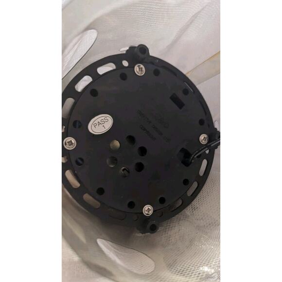 Vtg Fiber Optic Angel Tree Topper Light Up Silver White Gown Christmas 15" - Picture 3 of 9